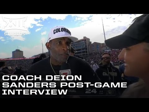 Coach Deion Sanders Post-Game Interview after Defeating #22 Iowa State