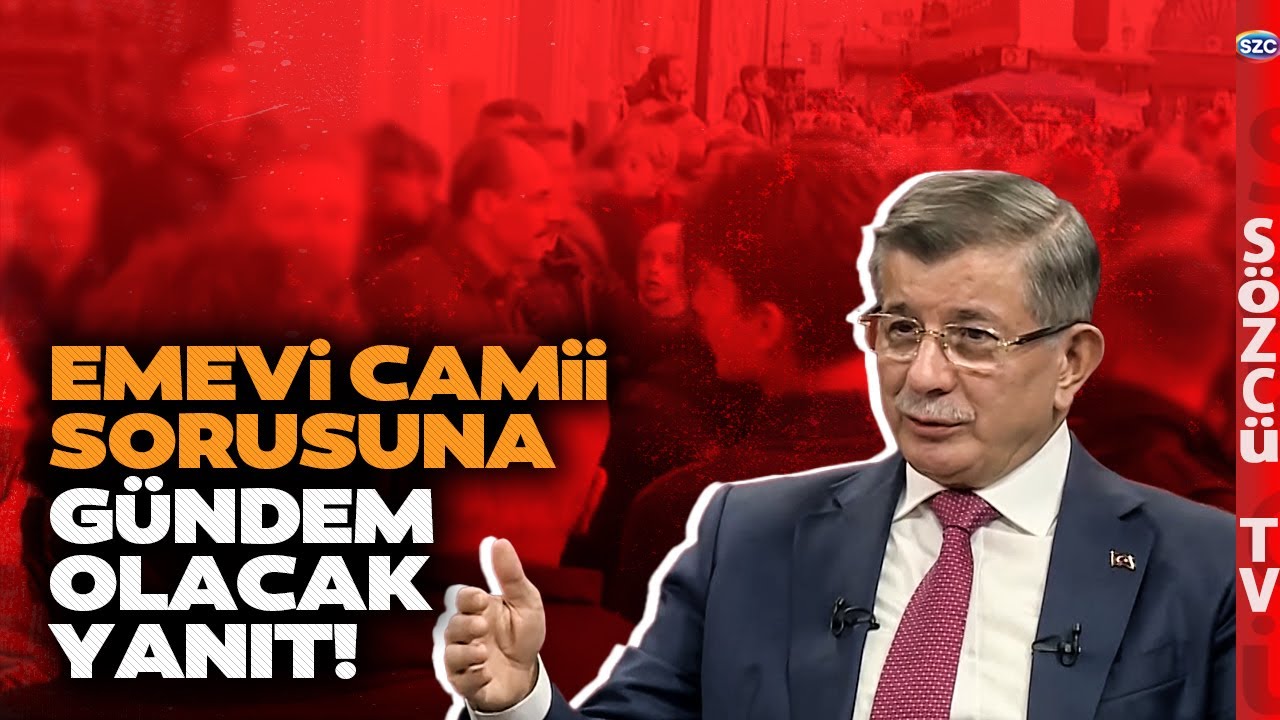 Ahmet Davutoğlu'ndan Emevi Camii'nde Namaz Kılacak mısınız? Sorusuna Gündem Olacak Yanıt