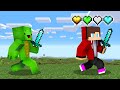 Custom Hearts Speedrunner VS Hunter in Minecraft