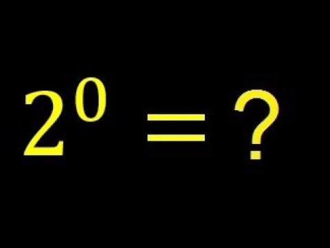 2 elevado a 0 --- 2 a la 0 . numero con potencia cero