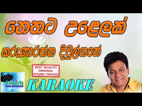 Nethata Ulelak නෙතට උළෙලක් karaoke Karunaratna Divulgane sinhala karaoke without voice