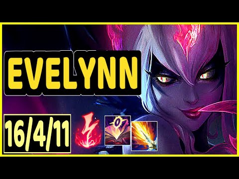 EVELYNN VS FIDDLESTICKS - 16/4/11 KDA JUNGLE - MASTER EUW
