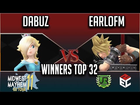 Midwest Mayhem 11 WINNERS TOP 32 - Dabuz (Rosalina) vs EarlofM (Cloud)
