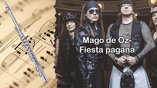 Partitura Mägo de Oz  Fiesta pagana versión original Flauta Traversa