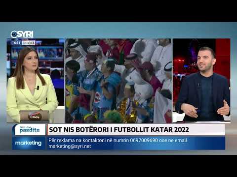 Sot nis botërori i futbollit Katar 2022. I ftuar në studio gazetari Alfred Guraj