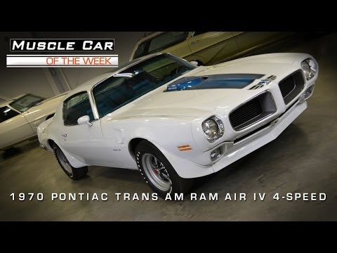 Muscle Car Of The Week Video #3: 1970 1/2 Pontiac Trans Am Ram Air IV