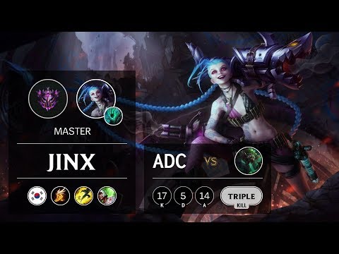 Jinx ADC vs Twitch - KR Master Patch 9.11