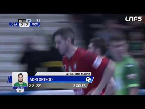 Gol Adri Ortego (2-2) Osasuna Magna - Movistar Inter. J26, 1Div. LNFS