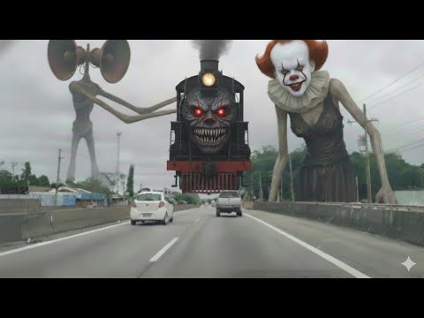 What if Siren Head comes with Choo Choo Charles and Pennywise (Short film based on real life)