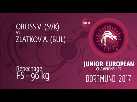 Repechage FS - 96 kg: A. ZLATKOV (BUL) df. V. OROSS (SVK) by TF, 10-0
