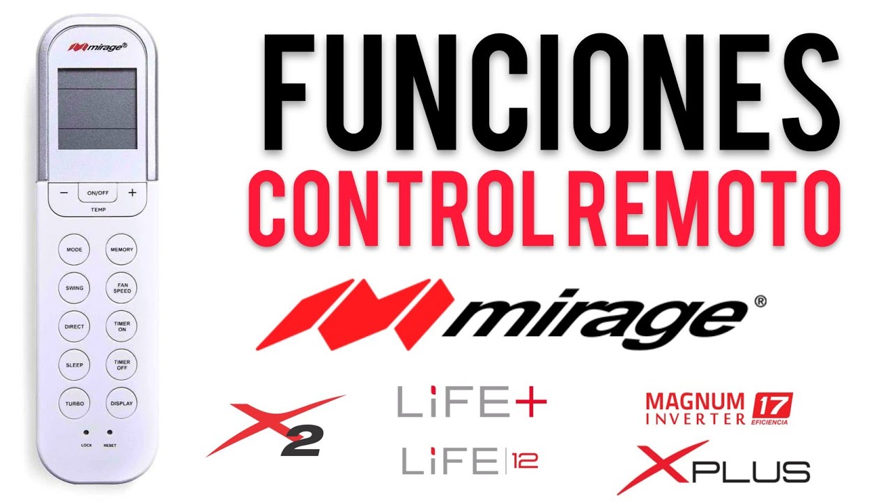 Funciones | Control Mirage X2, LIFE+, LIFE 12, XPLUS, Inverter X, Magnum 17