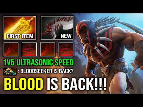 BLOODSEEKER IS BACK IN 7.40 Ultrasonic Speed First Item Radiance 100% No Escape Allowed Dota 2