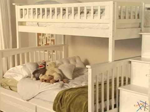 Columbia Twin over Full Stairway Bunk Bed- Product Review Video