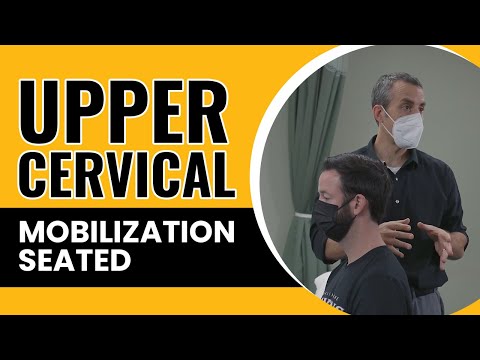 Mobilisierung der oberen Halswirbelsäule im Sitzen