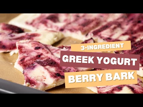 Frozen Greek Yogurt Berry Bark (3-Ingredients)