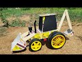 How To Make Jcb Backhoe Loader Truck From Matchbox Diy Electric Car At Home