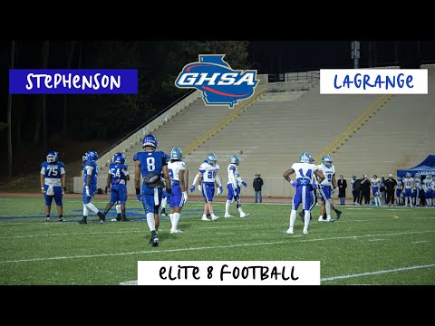 CLASH ON THE EASTSIDE: ELITE 8 FOOTBALL!! (Stephenson vs LaGrange Highlights)