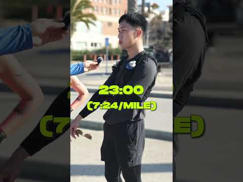 Asking runners in LA what their fastest 5k time is!? #running #runner #fitness #5k