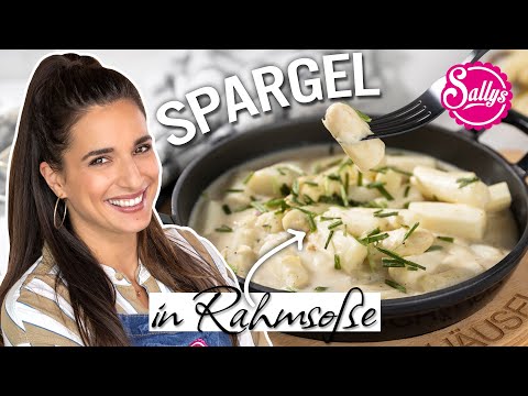 einfaches Spargelrezept - weißer Spargel in cremiger Rahmsoße! (kurze Zubereitungszeit)