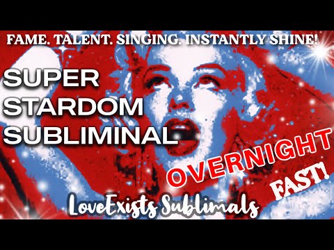 OVERNIGHT SUPERSTAR!✨GAIN FAME AND INFLUENCE FAST SUBLIMINAL.GO VIRAL! Talents,  Get Charisma & MORE