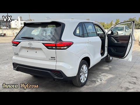 New Toyota Innova HyCross VX Hybrid 2023 🔥 White Colour - Rs 24.01L | Detailed Walkaround Review!