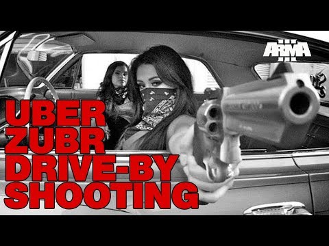 ARMA 3 KOTH: Drive-by shooting - Uber Zubr