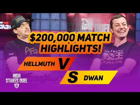 Tom Dwan vs Phil Hellmuth | High Stakes Duel $200,000 Match Highlights