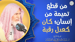 من قطع تميمة من إنسان؛ كان كعدل رقبة | العلامة عبدالله الغنيمان image