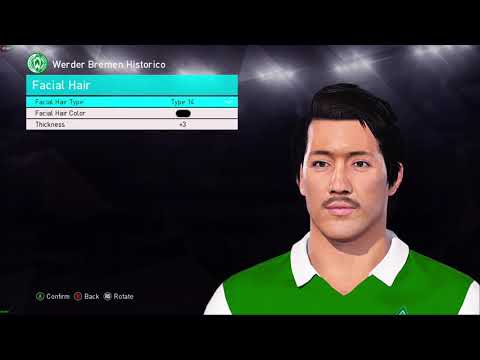 PES 2018 - Yasuhiko Okudera (Werder Bremen,1. FC Köln & Furukawa Classic Player) face + stats