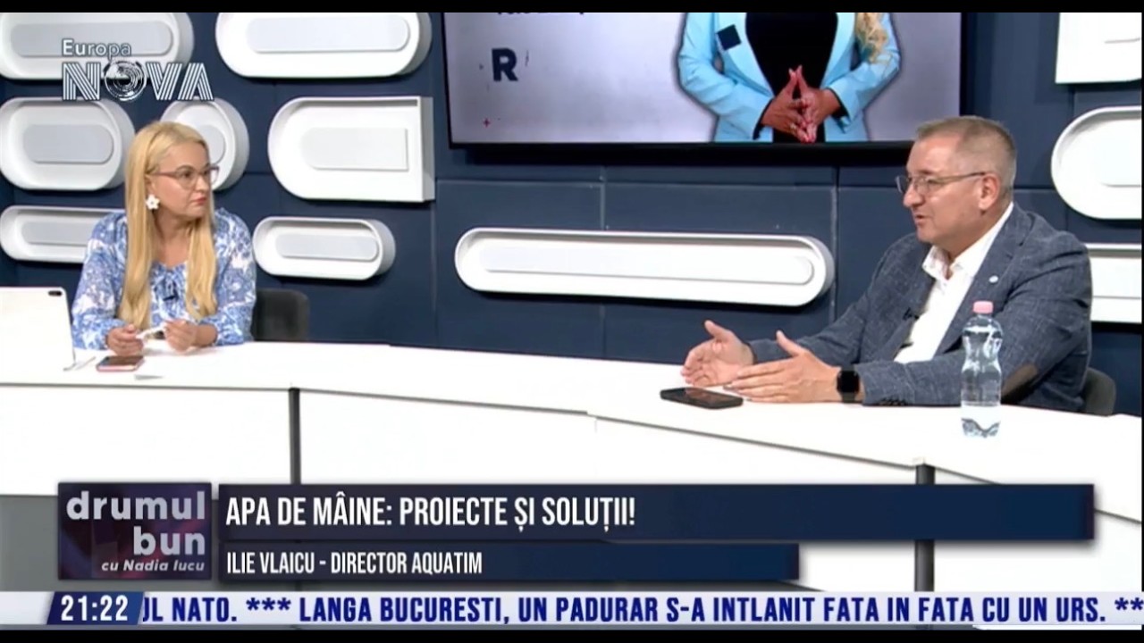 VIDEO (integral) emisiune Drumul Bun cu NADIA IUCU. Invitat: Ilie Vlaicu, director Aquatim