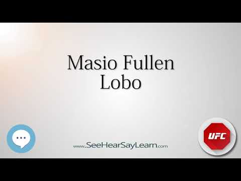 Masio Fullen   UFC Fighter's Nicknames 🔊