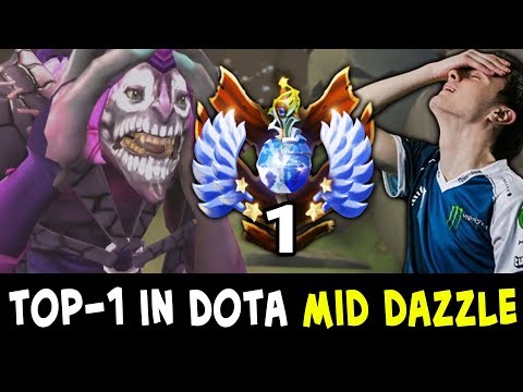 TOP-1 RANK in world mid Dazzle — vs Miracle Huskar