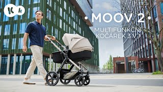KINDERKRAFT Kočík kombinovaný Moov 2 Air 3v1 Pure Black