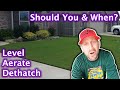 When should you aerate, dethatch, or level a bermudagrass lawn? // Basic Bermuda DIY Lawn Care Tips