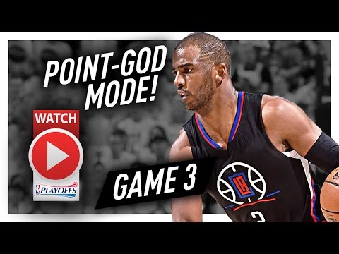 Chris Paul UNREAL Game 3 Highlights vs Jazz 2017 Playoffs - 34 Pts, 10 Ast, 7 Reb