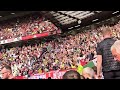 Arsenal fans away Oldtraford - Allez allez allez arsenal - MAN United vs arsenal