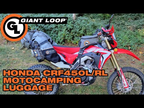 Honda CRF450L/CRF450RL Soft Luggage Setup for Overnight and Multi-Day Motorcycle Camping Trips