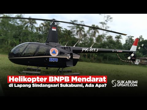 Helikopter BNPB Mendarat di Lapang Sindangsari Sukabumi, Ada Apa?
