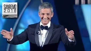 Sanremo 2018 - 1^ serata - Fiorello super ospite sul palco dell&#39;Ariston