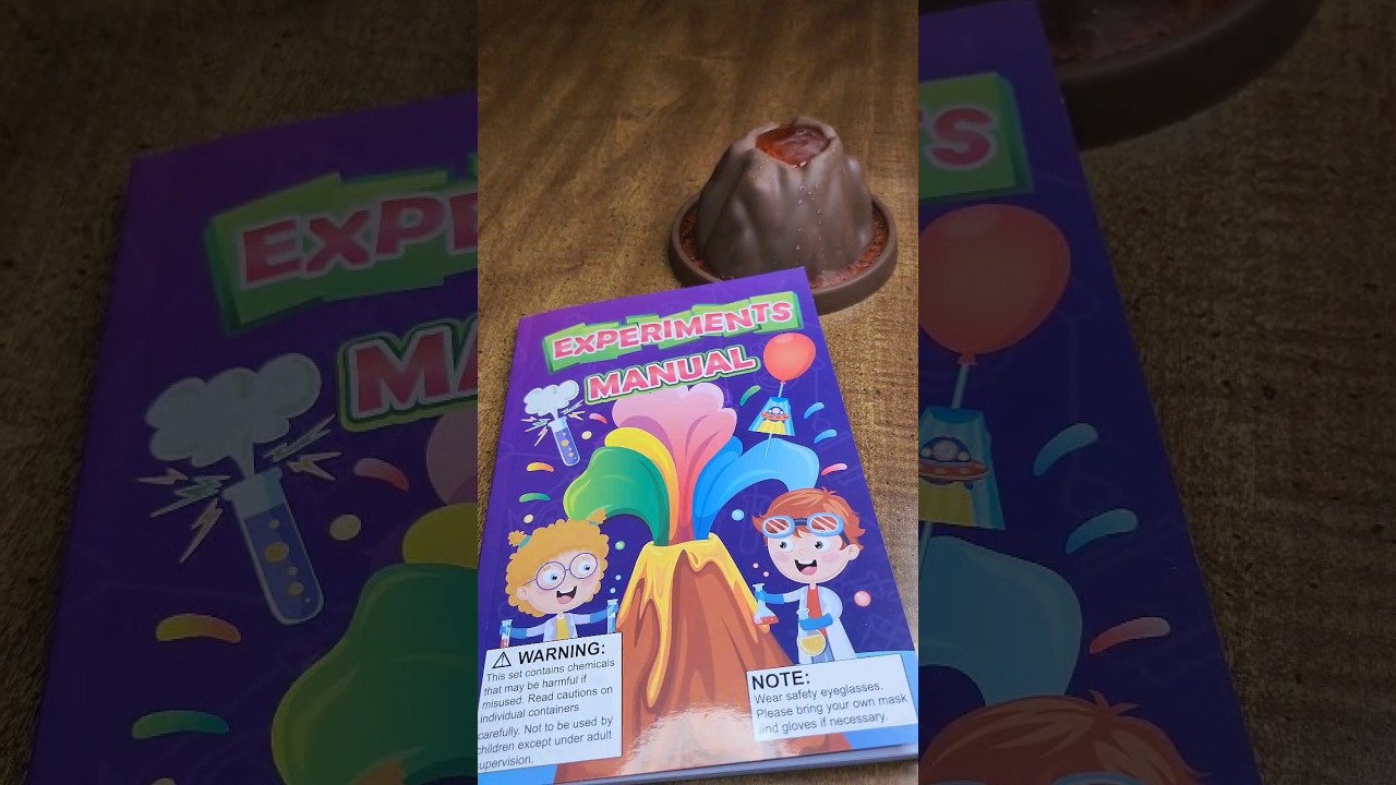 Let's do some science experiment part 1- Volcano eruption!