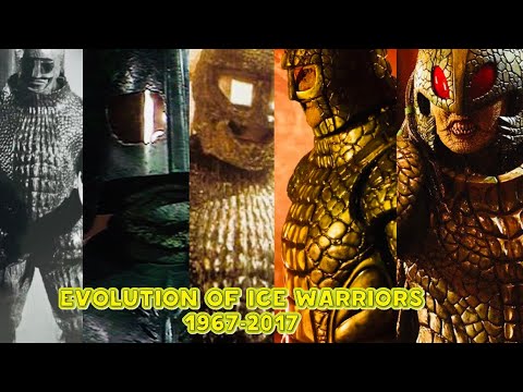 Evolution of Ice Warriors from Doctor Who 1968-2017