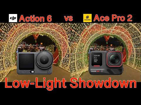 DJI Osmo Action 6 vs Insta360 Ace Pro 2 Low Light Comparison