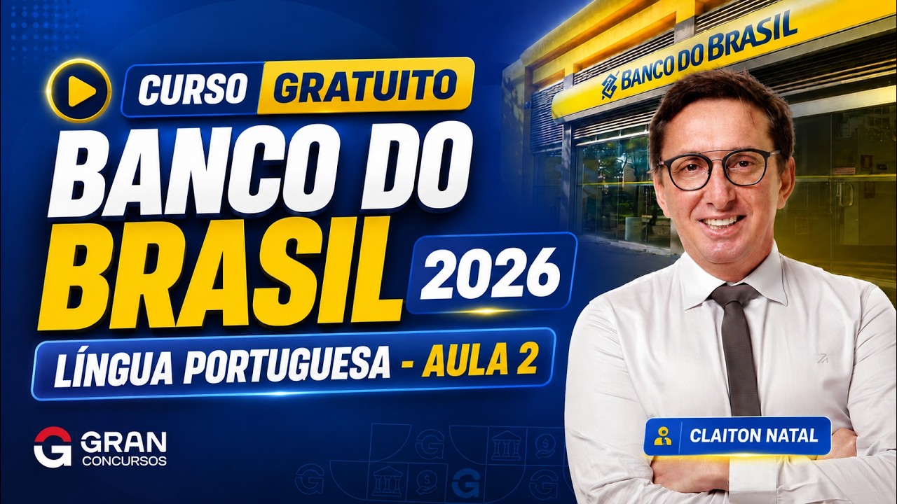 Língua Portuguesa para o Banco do Brasil 2026: Aula 2 - Vozes verbais
