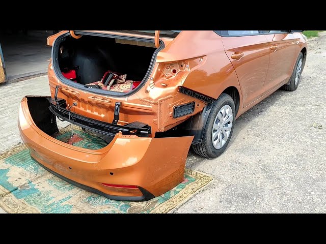 Бампер задний Hyundai Solaris