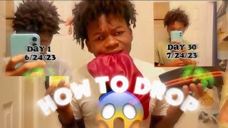 How to get freeform dreads to drop in 30 days(Best Tutorial)