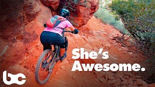 LIKE RIDING OFF A CLIFF | Riding Hiline Trail in Sedona
