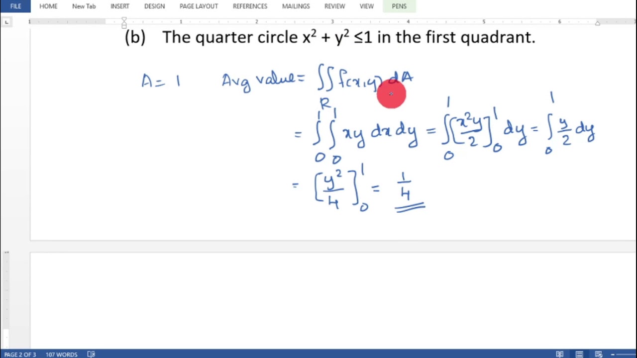 Multiple Integrals - Problems 7