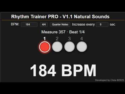 Metronome 184 BPM