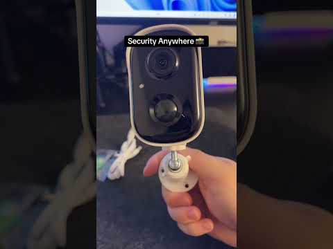 The vision well battery powered security camera with mobile app access via wifi & SD card support