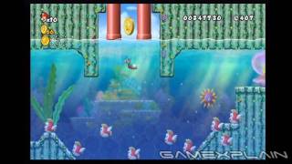 New Super Mario Bros. Wii Level 1-4 Star Coins
